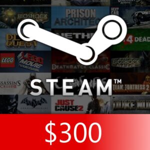 Steam Gift Card $300 HKD HK Activation Code